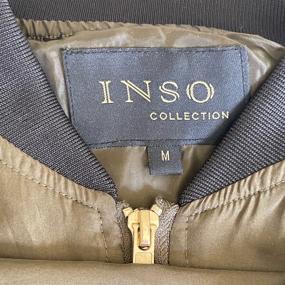 INSO Collection Olive Green Bomber Jacket M - Picture 7 of 7